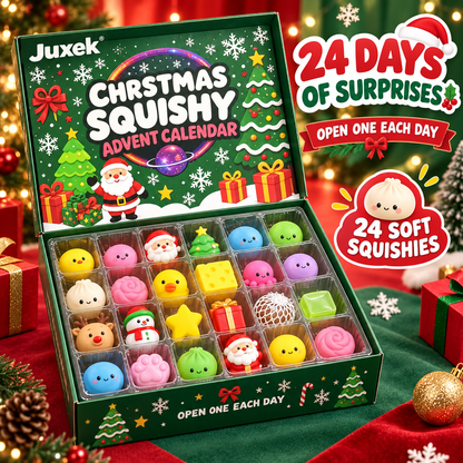 Juxek 24-Day Squishy Advent Calendar – Halloween & Christmas Surprise Countdown Box