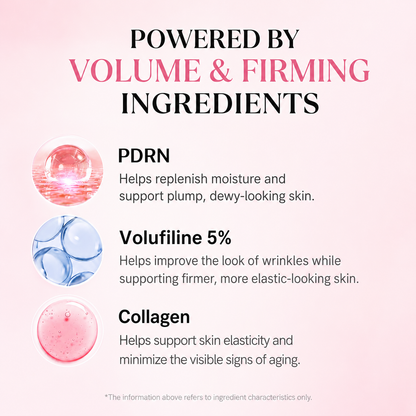 PDRN Collagen Gua Sha Neck Wrinkle Cream | Built-In Gua Sha Massager with Volufiline 5% + PDRN | Firming, Contour Care for the Look of Fine Lines, Jawline, Neck, Décolleté,Underarms, Chest, Legs, Shoulder | Massage Cream | Korean Skincare