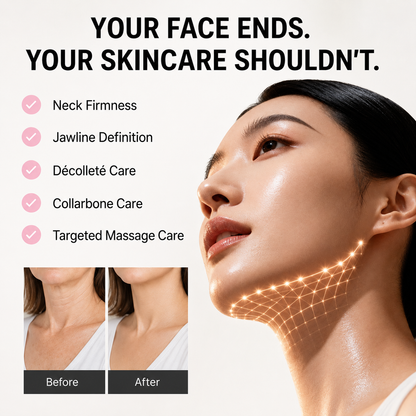 PDRN Collagen Gua Sha Neck Wrinkle Cream | Built-In Gua Sha Massager with Volufiline 5% + PDRN | Firming, Contour Care for the Look of Fine Lines, Jawline, Neck, Décolleté,Underarms, Chest, Legs, Shoulder | Massage Cream | Korean Skincare