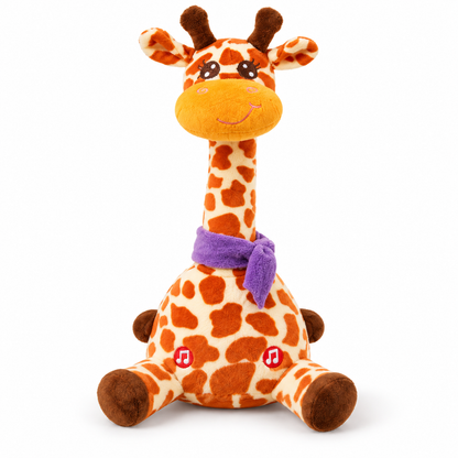 Juxek Dancing Giraffe Plush Toy – Sings, Repeats Your Voice & Lights Up