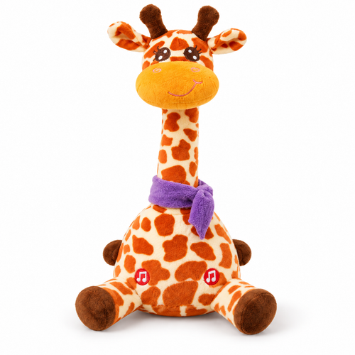 Juxek Dancing Giraffe Plush Toy – Sings, Repeats Your Voice & Lights Up