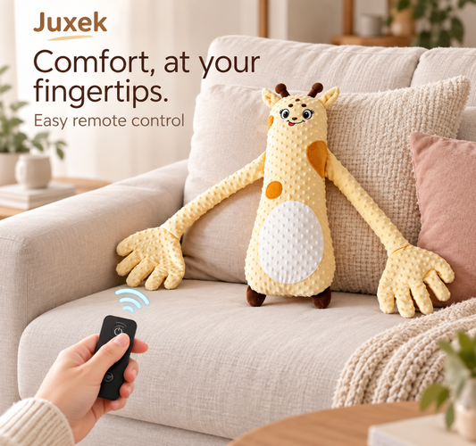Juxek™ Giraffe Plush with Remote-Controlled Patting & 3 Adjustable Speeds