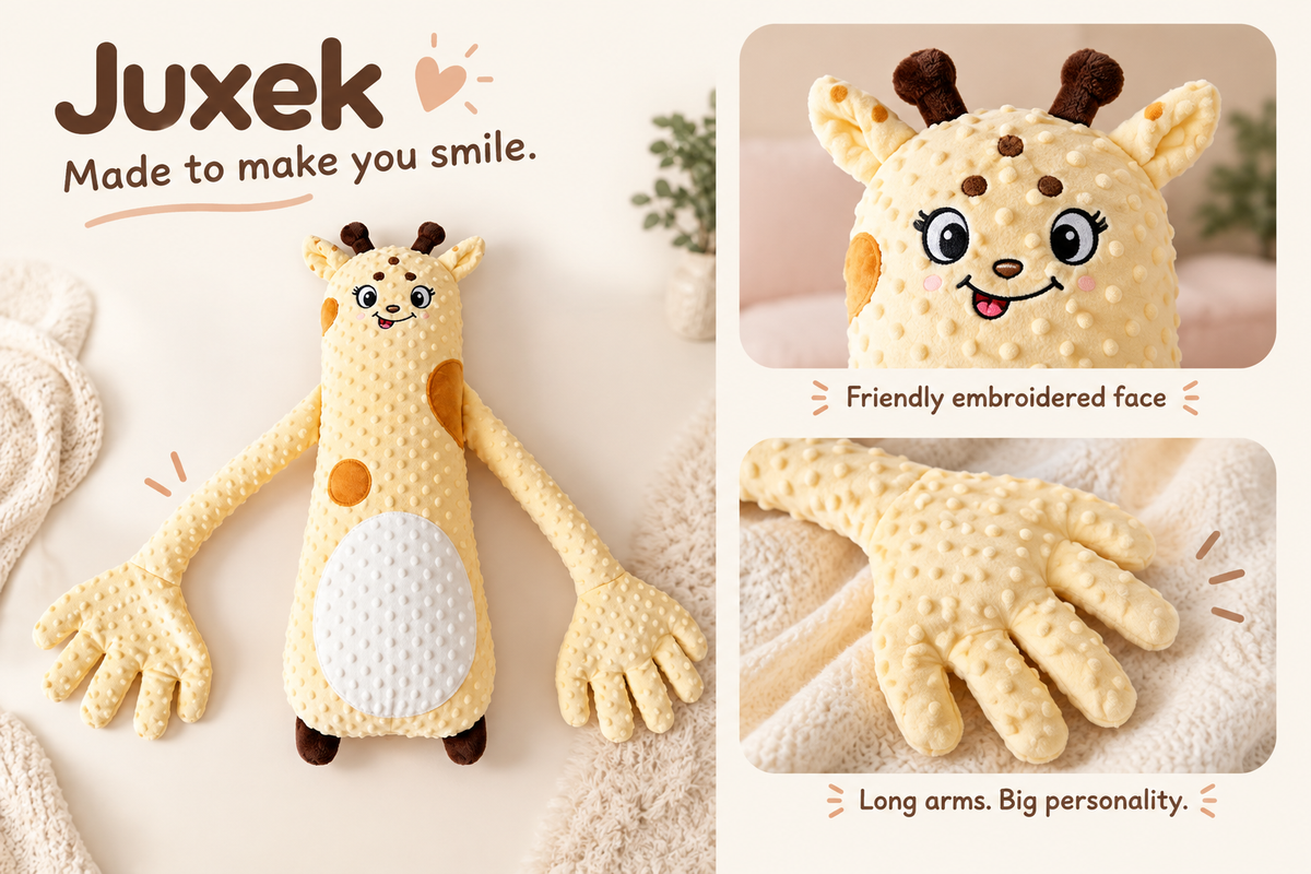 Juxek™ Giraffe Plush with Remote-Controlled Patting & 3 Adjustable Speeds