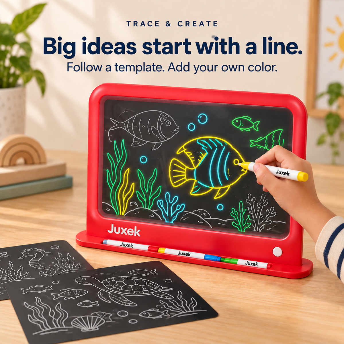 Juxek Neon Light Drawing Board – Let Creativity Glow