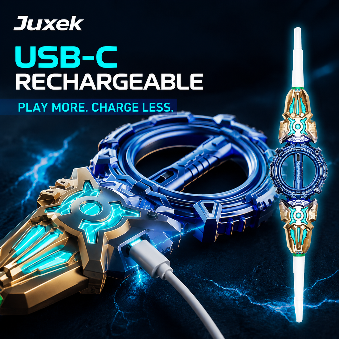 Juxek USB-C rechargeable light sword