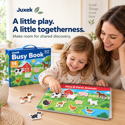Juxek Busy Book – Hands-On Matching Activities for Preschoolers