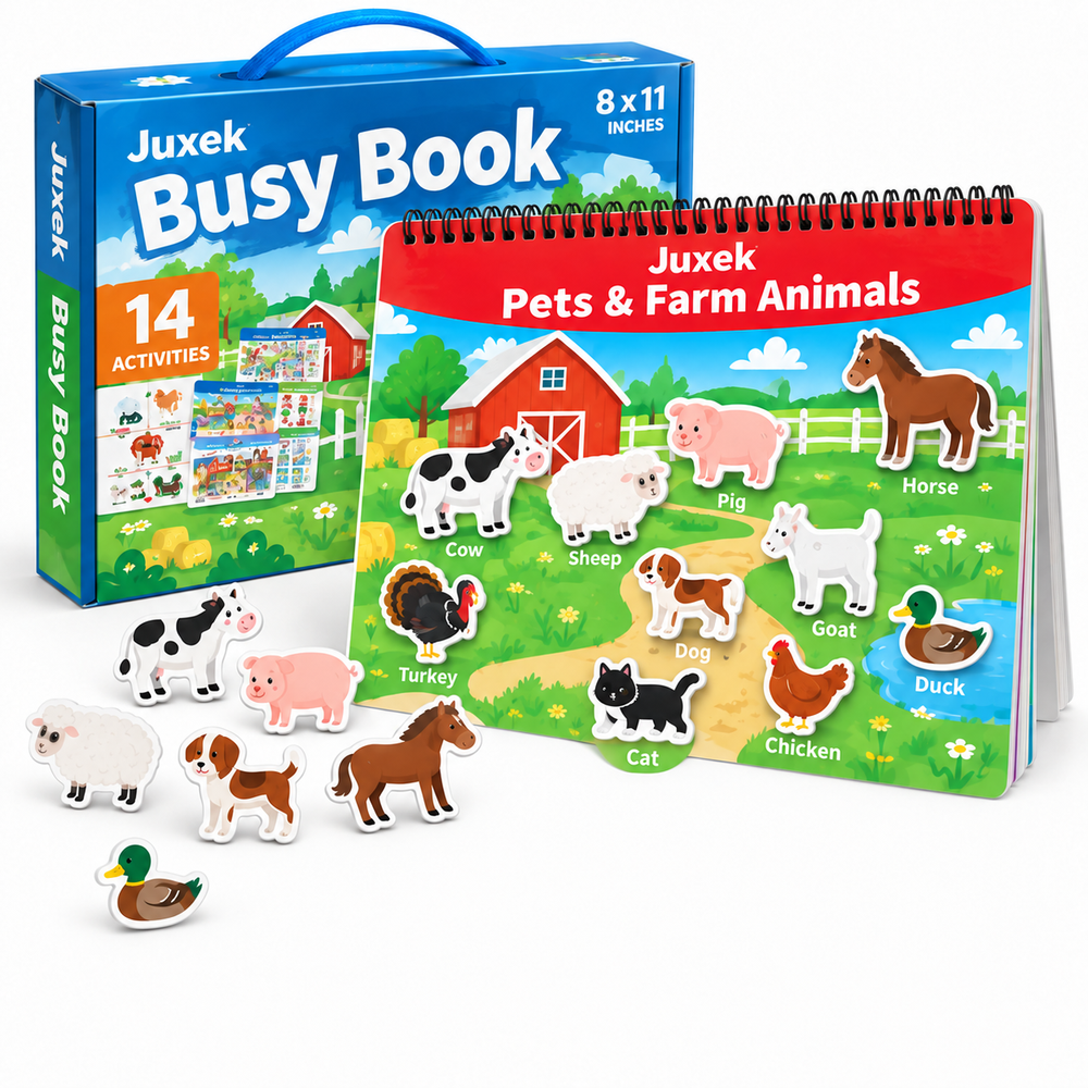 Juxek Busy Book – Hands-On Matching Activities for Preschoolers