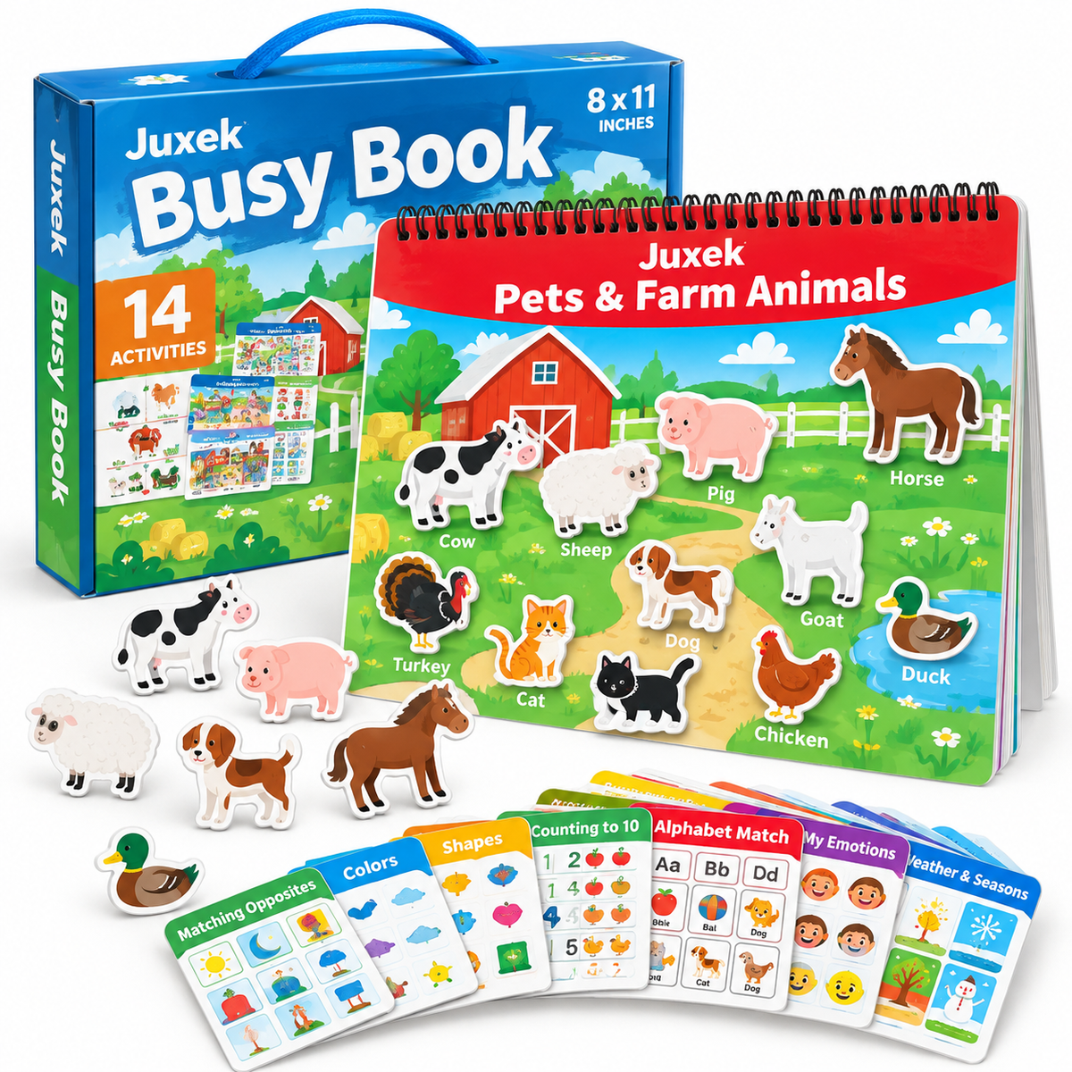 Juxek Busy Book – Hands-On Matching Activities for Preschoolers