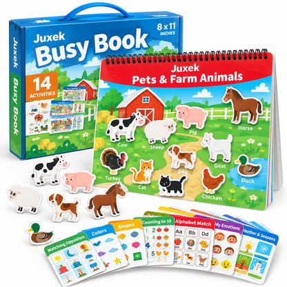 Juxek Busy Book – Hands-On Matching Activities for Preschoolers