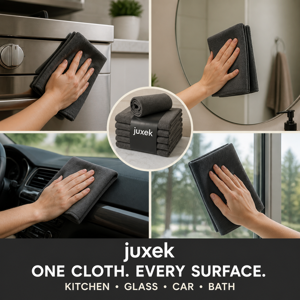 Reusable Microfiber Cleaning Cloths