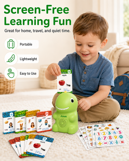 Juxek™ Talking Flash Cards – Interactive Learning Set for Kids